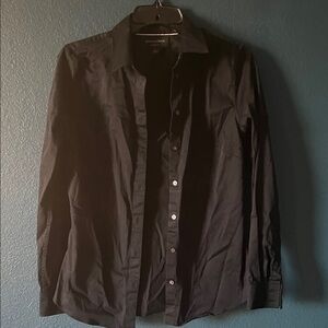 Banana Republic Men's Black Button Down Shirt